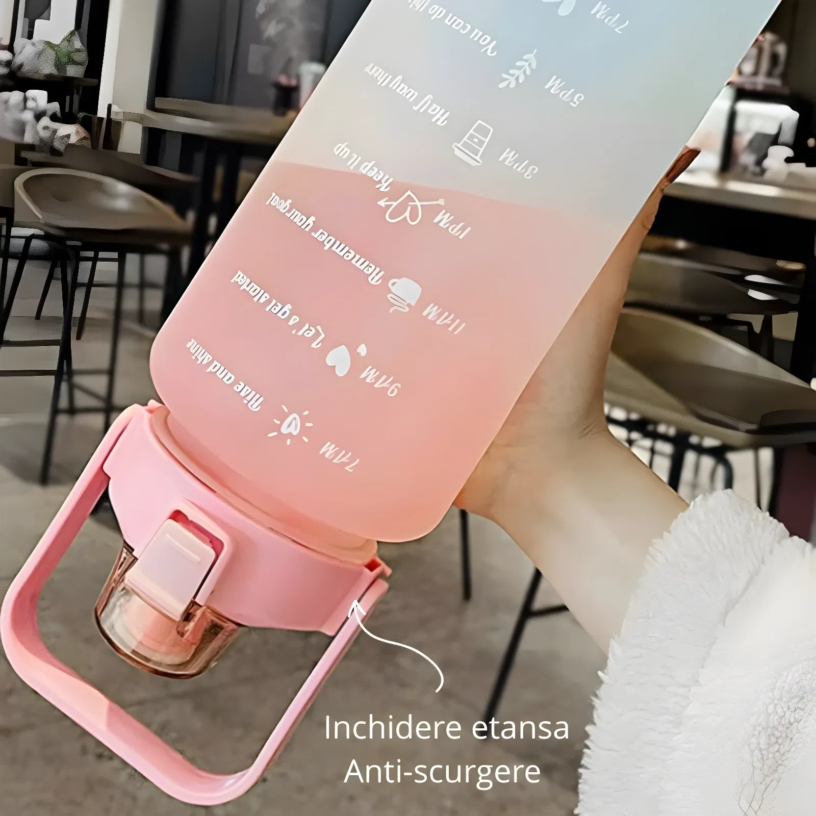 Set 3 sticle apa pentru sport cu mesaje motivationale [8]