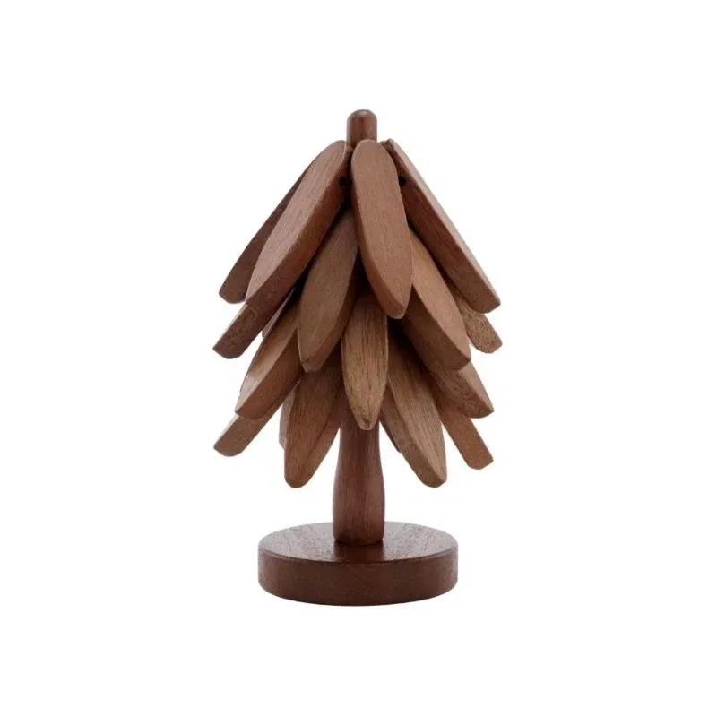 Set 3 suporturi din lemn pentru vase [7]