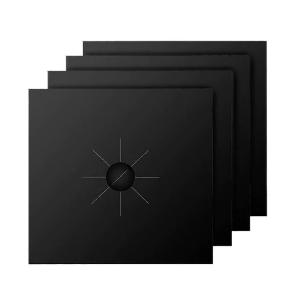 Set 4 folii teflon pentru aragaz reutilizabile si lavabile [12]