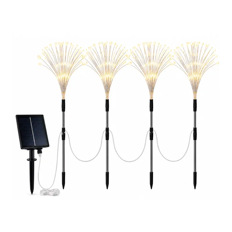 Set 4 lampi solare decorative cu 320 LED-uri, rezistente la apa, IP65 [14]