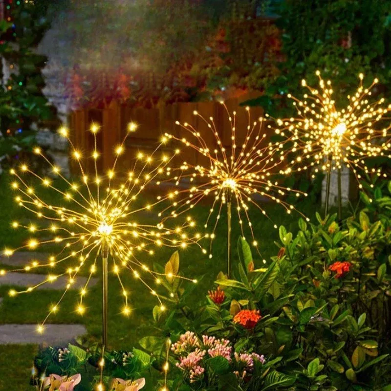 Set 4 lampi solare decorative cu 320 LED-uri, rezistente la apa, IP65 [4]