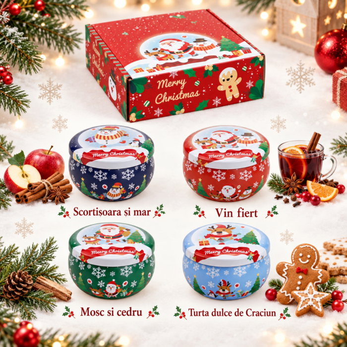 Set 4 Lumanari Parfumate, Christmas Delights [4]