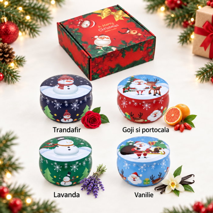 Set 4 Lumanari Parfumate, Winter Joy [7]