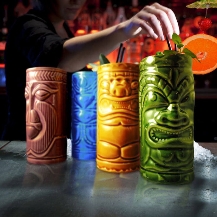 Set 4 pahare Exotic Tiki Cocktail Bar [1]