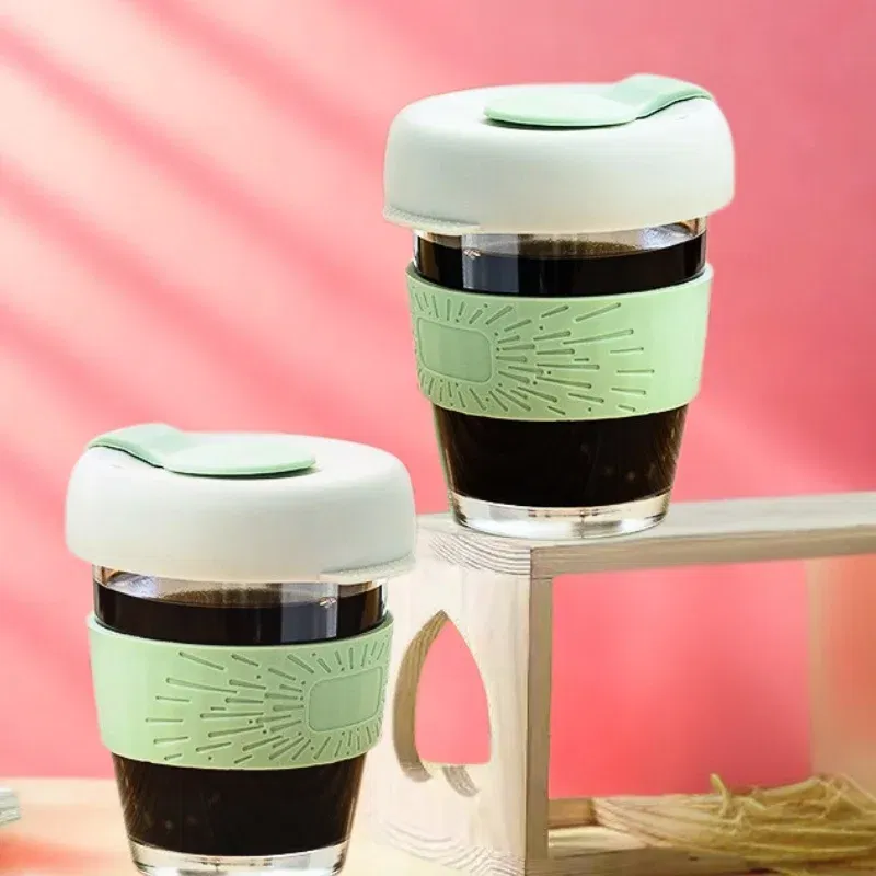 Set 4 pahare portabile cu capac Mint [1]