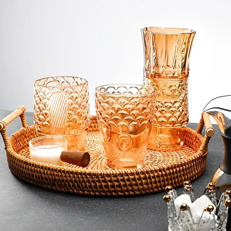 Set 4 pahare stivuibile cu design Peste [4]