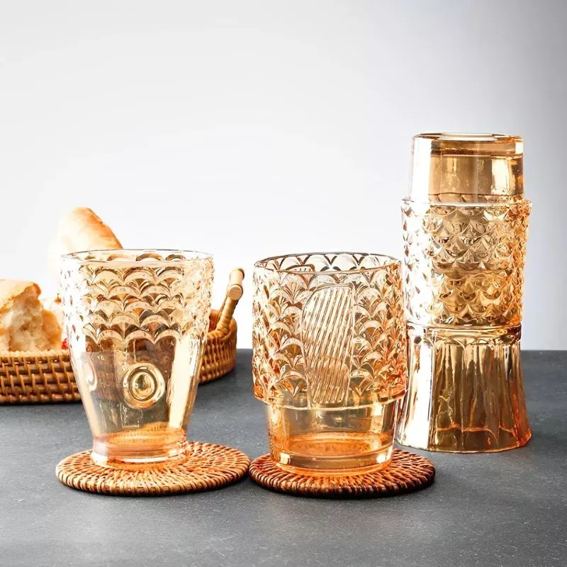 Set 4 pahare stivuibile cu design Peste [11]