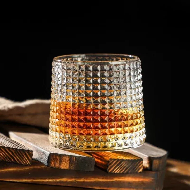 Set 4 Pahare whiskey Deluxe Rotating Diamond [5]