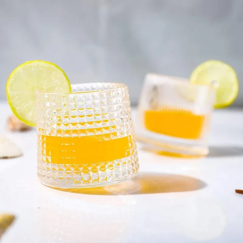 Set 4 Pahare whiskey Deluxe Rotating Diamond [7]