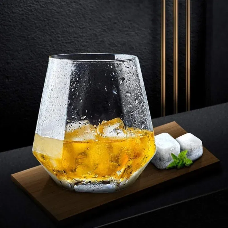 Set 4 Pahare whiskey design Diamant [5]
