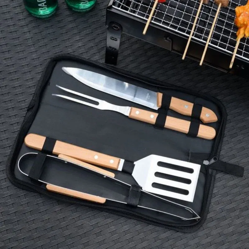 Set 4 ustensile gratar cu husa Oxford [1]