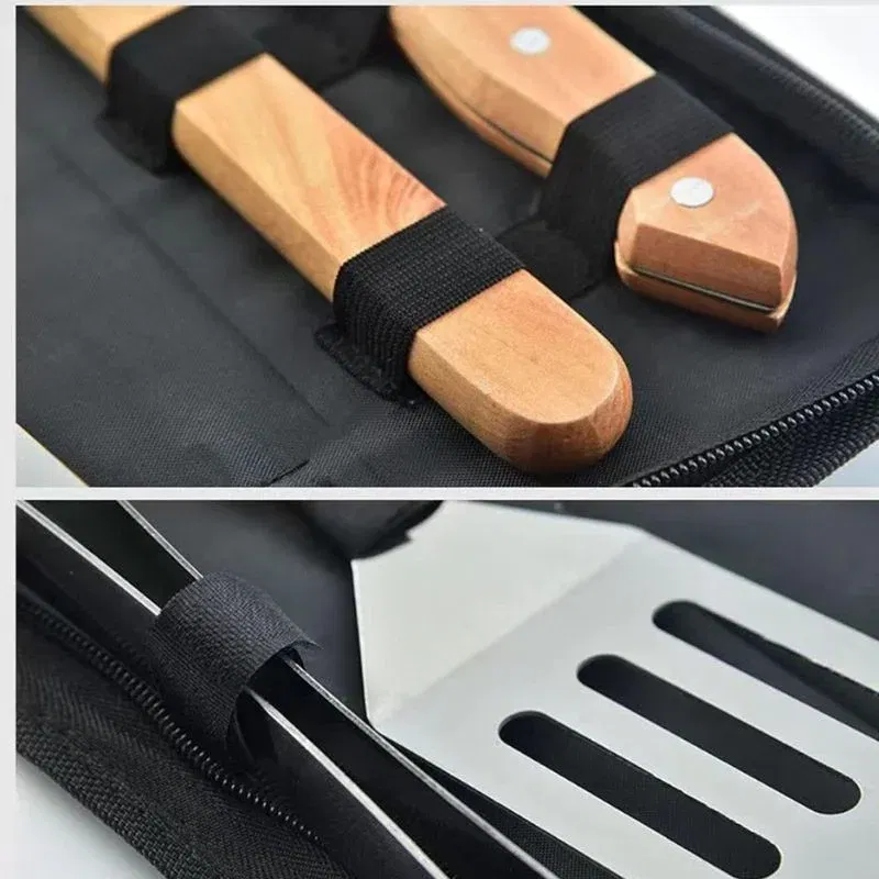 Set 4 ustensile gratar cu husa Oxford [2]