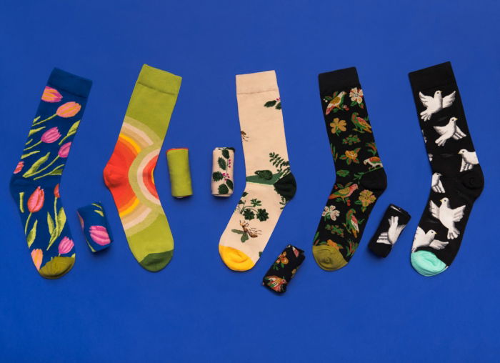 Set 5 perechi sosete colorate Artistice [2]