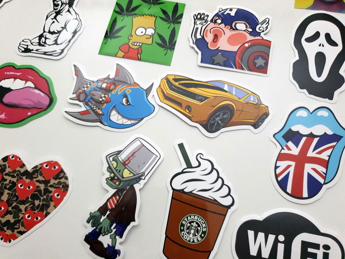 Set 50 stickere amuzante Batause [3]