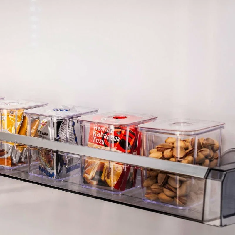 Set 6 cutii de depozitare Transparent [2]