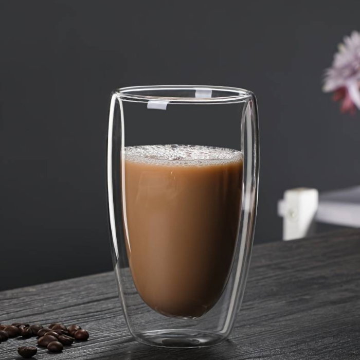 Set 6 Pahare Cafea cu Pereti Dubli 450 ml [2]