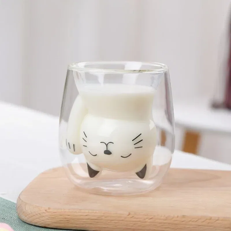 Set 6 Pahare cu Pereti Dubli Black Cat [10]