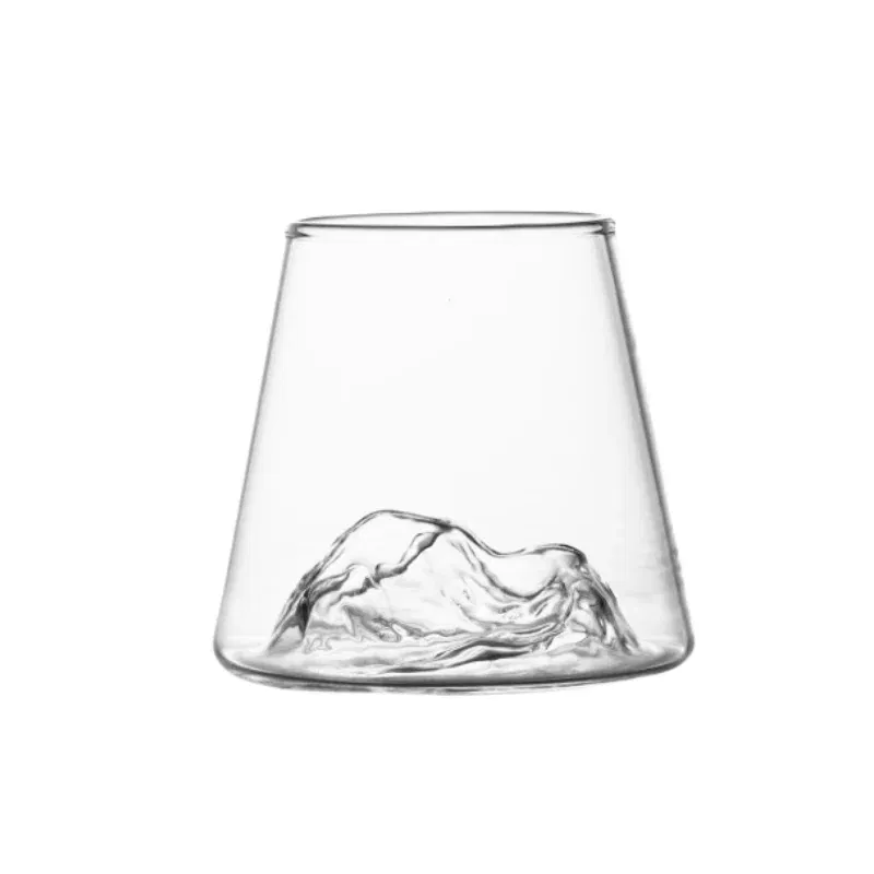Set 6 pahare de bere cu munte, din sticla borosilicata 250ml, Varful Berarilor [10]