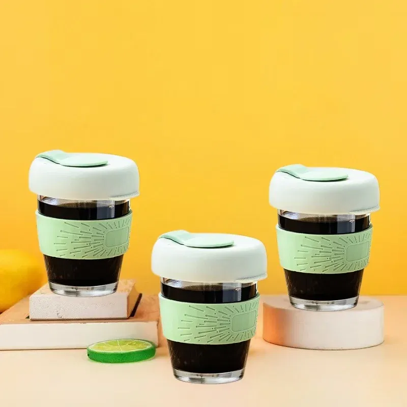 Set 6 pahare portabile cu capac Mint [1]