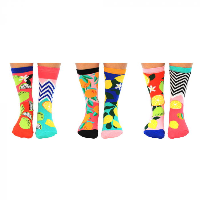 Set 6 sosete colorate Cocktail de citrice [4]