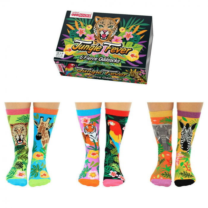 Set 6 sosete colorate Salbatice Jungle fever [5]