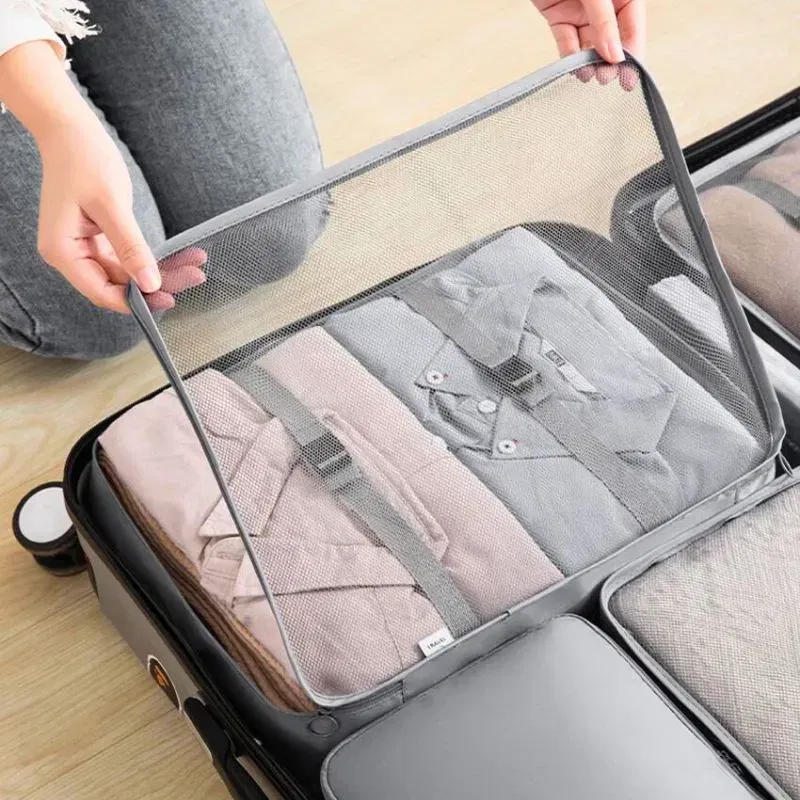 Set 7 huse organizare bagaj Gri [3]