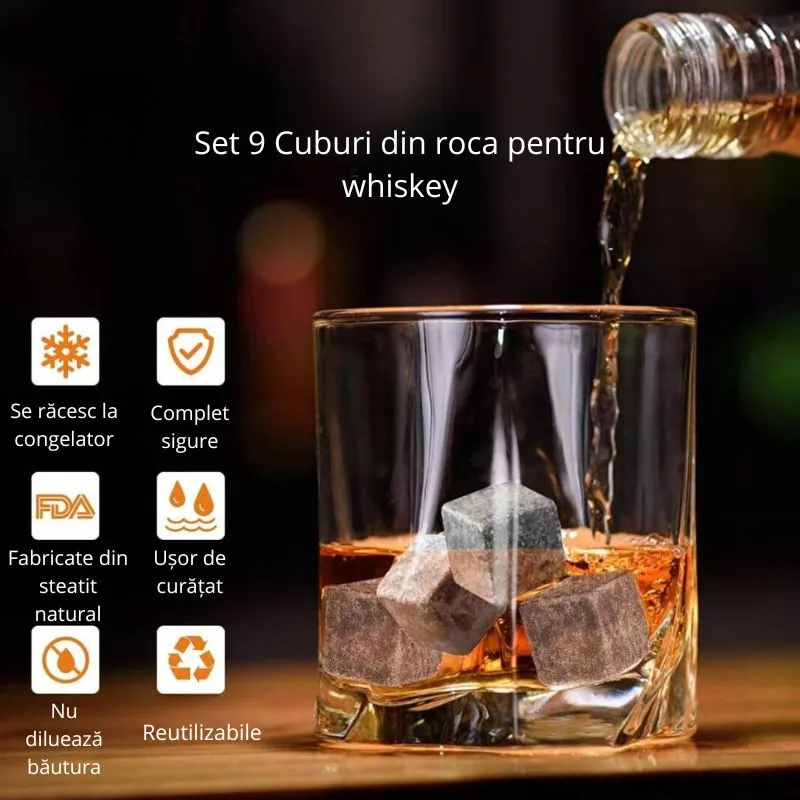 Cuburi granit pentru whiskey [8]