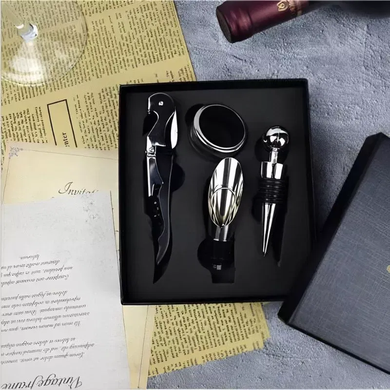 Set accesorii vin, 4 piese, cutie cadou [3]