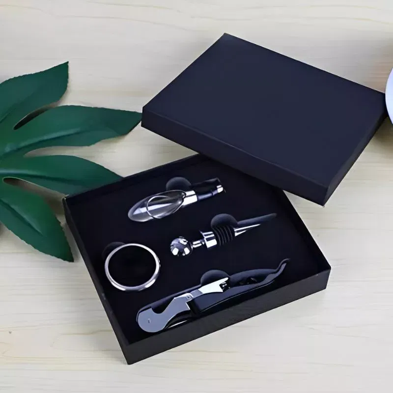 Set accesorii vin, 4 piese, cutie cadou [1]