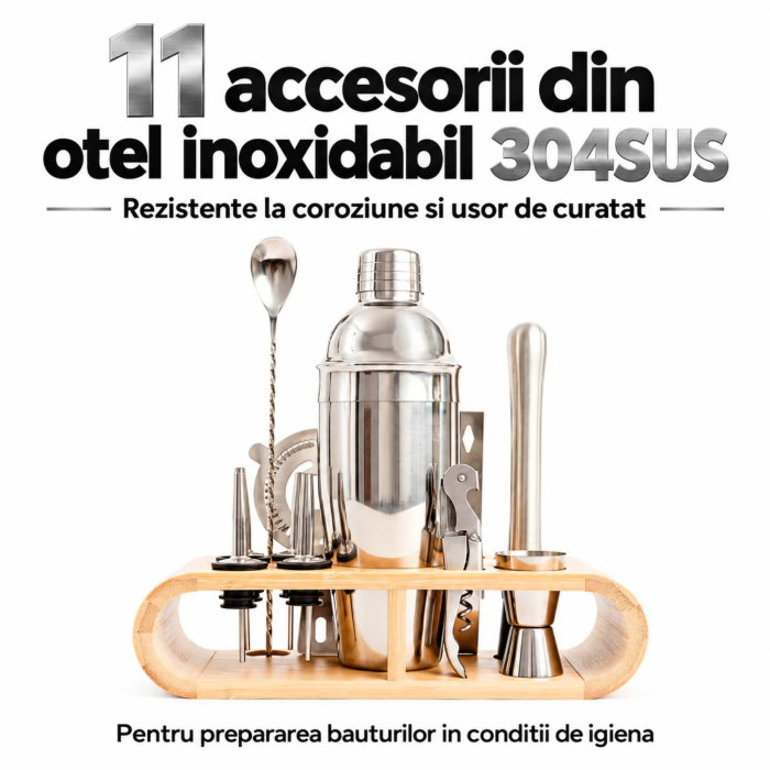 Set cadou Cocktail Shaker XL - cu 12 accesorii [3]