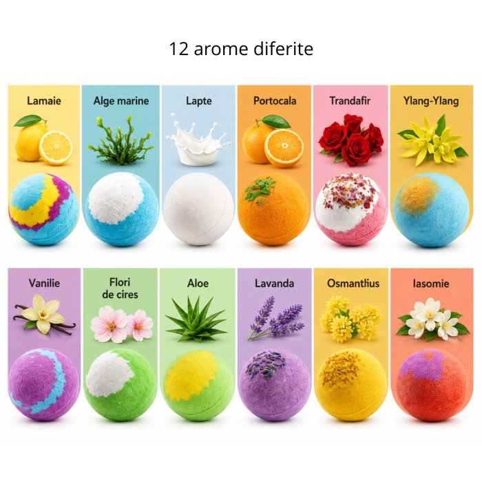 Set Cadou 12 Bombe de Baie, Momente de Relaxare [12]