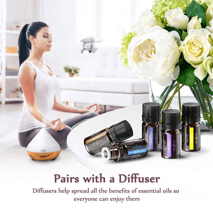 Set cadou 12 uleiuri esentiale Anjou 12x5ml puritate 100% [3]