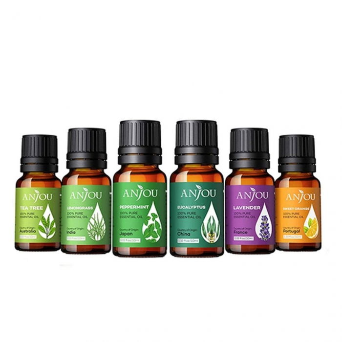 Set cadou 6 uleiuri esentiale Anjou, puritate 100% [8]