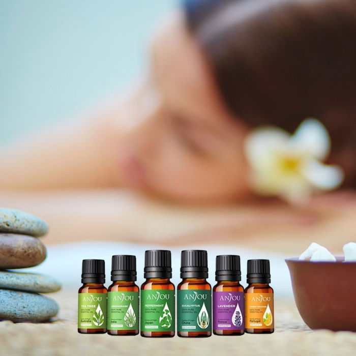 Set cadou 6 uleiuri esentiale Anjou, puritate 100% [1]