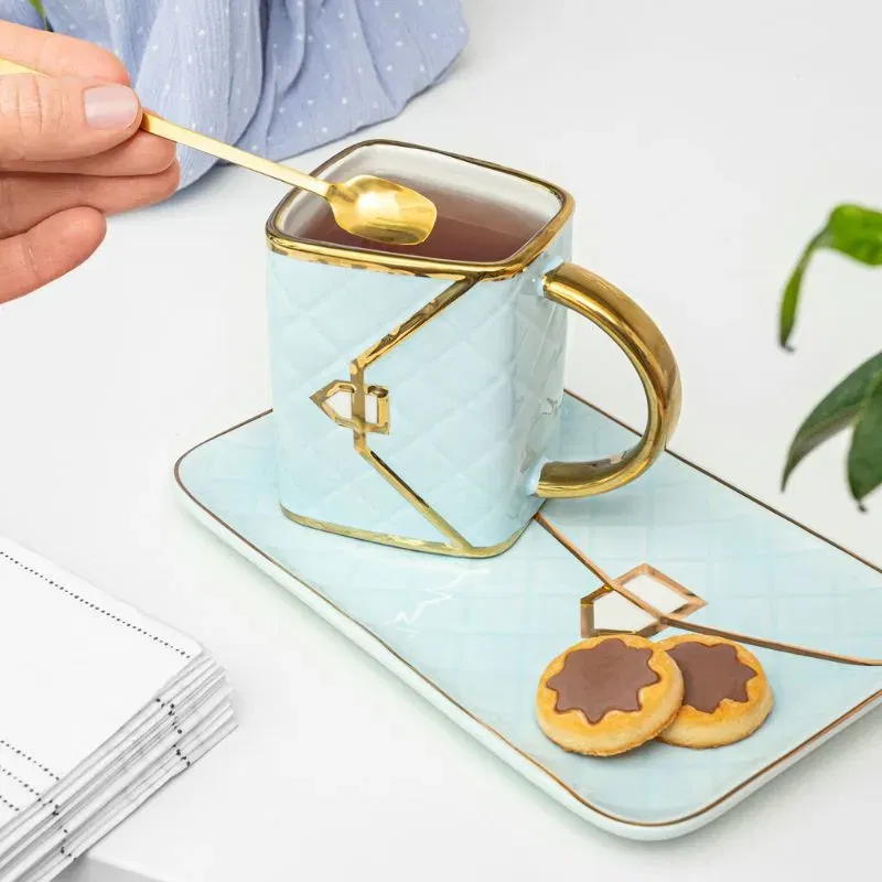 Set Cadou Cana si Suport Tip Geanta Mint [3]