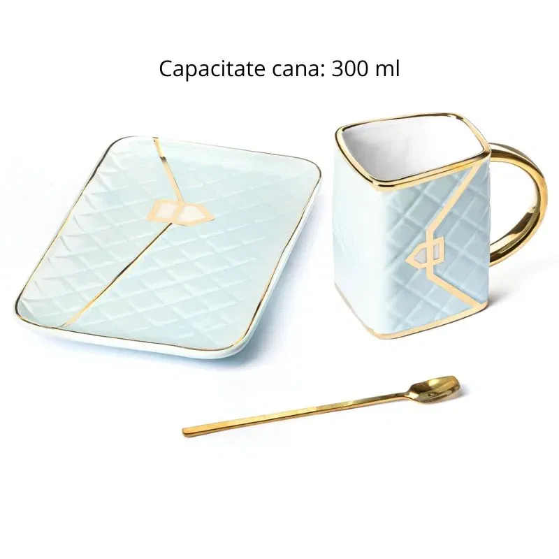 Set Cadou Cana si Suport Tip Geanta Mint [8]