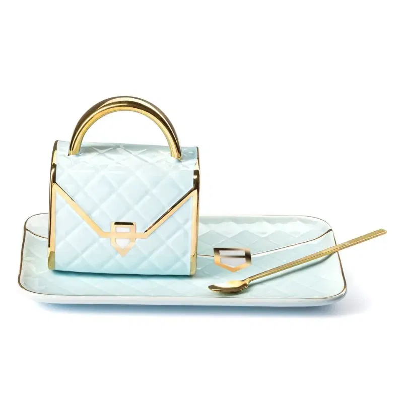 Set Cadou Cana si Suport Tip Geanta Mint [5]