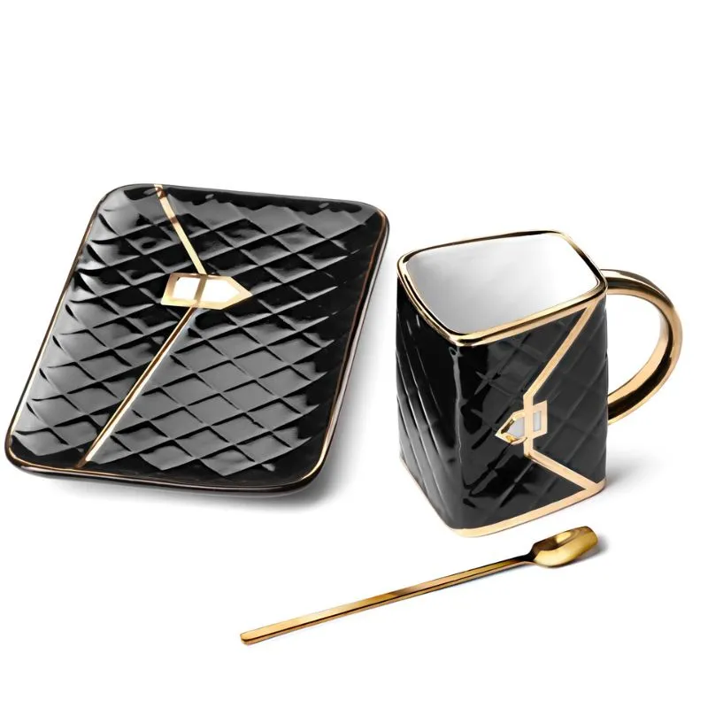 Set Cadou Cana si Suport Tip Geanta Negru [6]