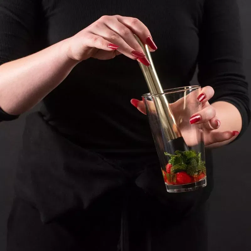 Set cadou Cocktail Shaker Mixology cu 11 accesorii 750ml Gold [12]