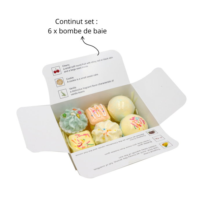 Set Cadou cu 6 Bombe de Baie, Fresh Bloom [8]
