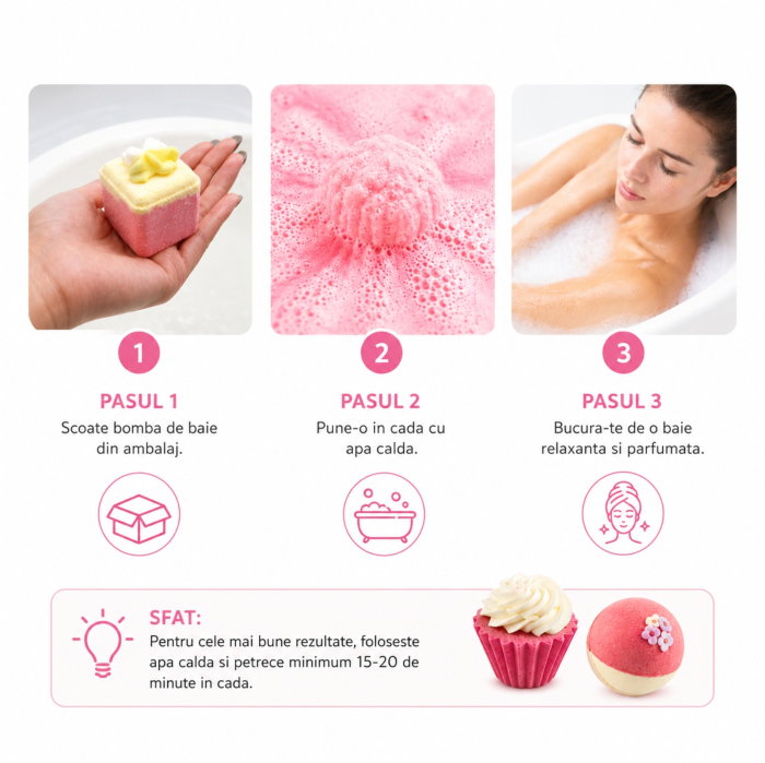 Set Cadou cu 6 Bombe de Baie, Spa Moments [10]