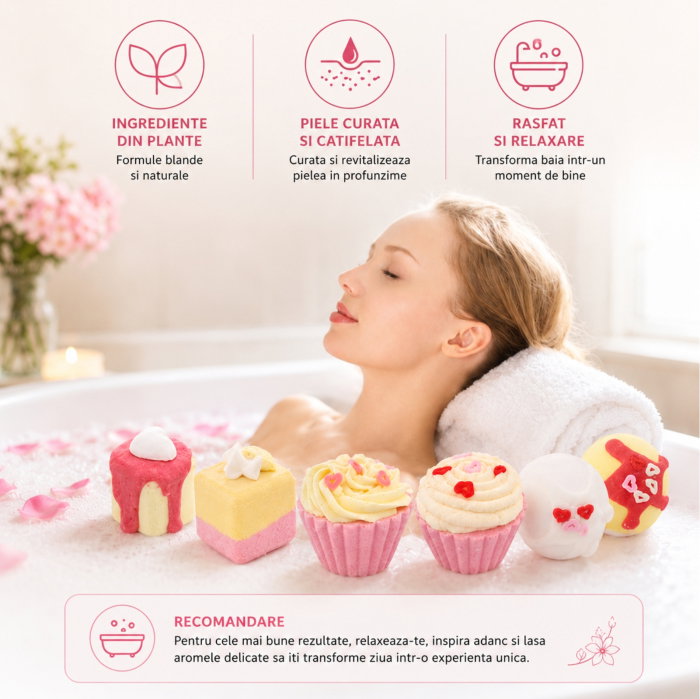 Set Cadou cu 6 Bombe de Baie, Spa Moments [9]