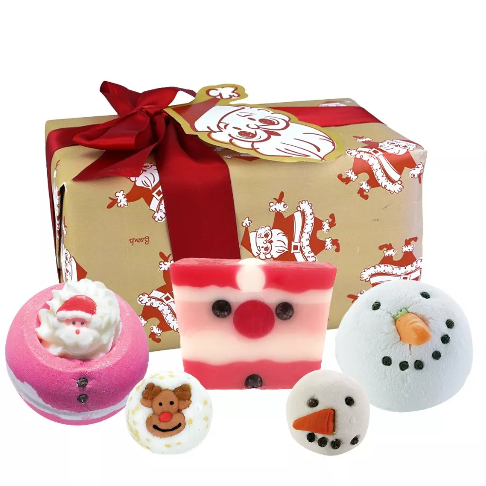 Set cadou de Craciun cu bombe de baie si sapun, 5 pcs [1]