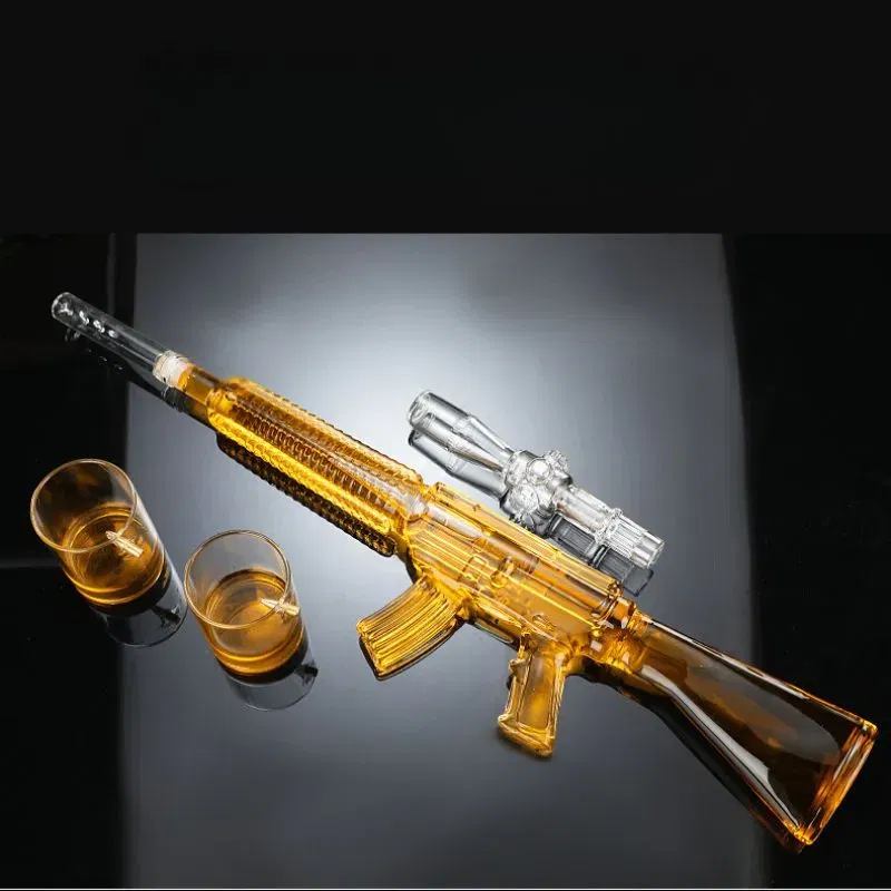 Set cadou decantor Mitraliera si 2 pahare cu glont [5]