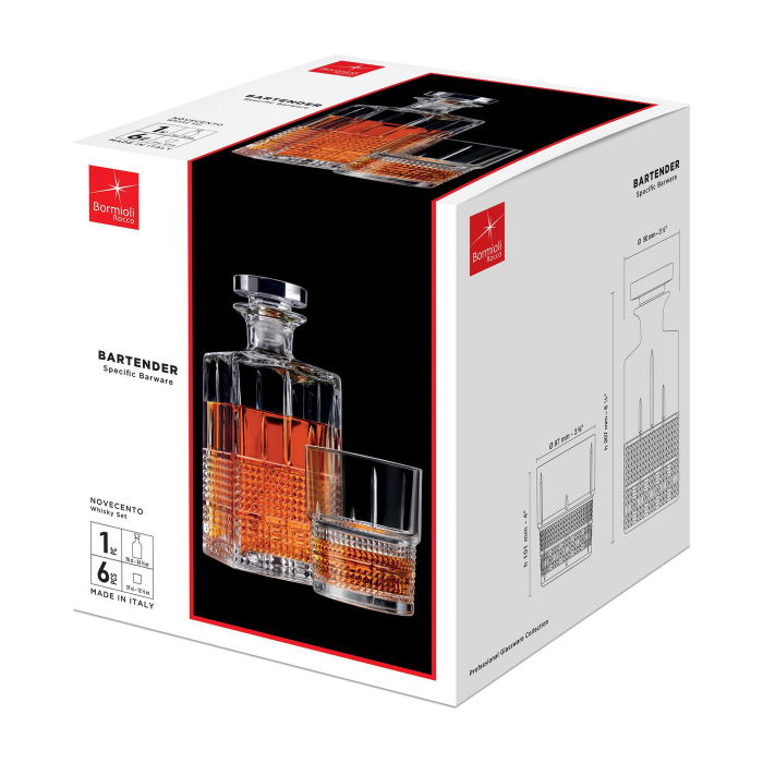 Set cadou decantor Sticla cu sase pahare Novec [6]