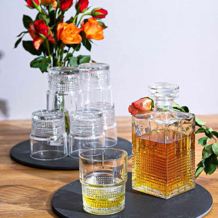 Set cadou decantor Sticla cu sase pahare Novec [1]