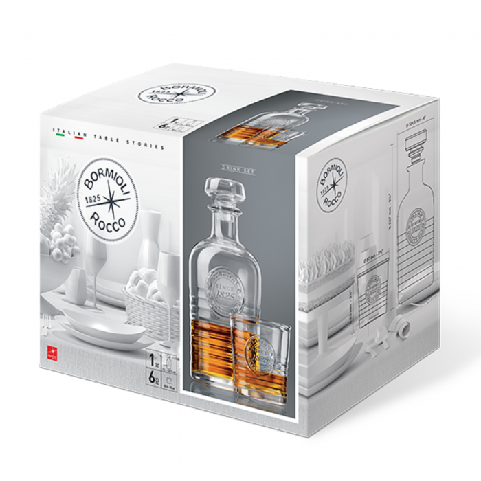 Set cadou decantor Sticla cu sase pahare Officina [8]