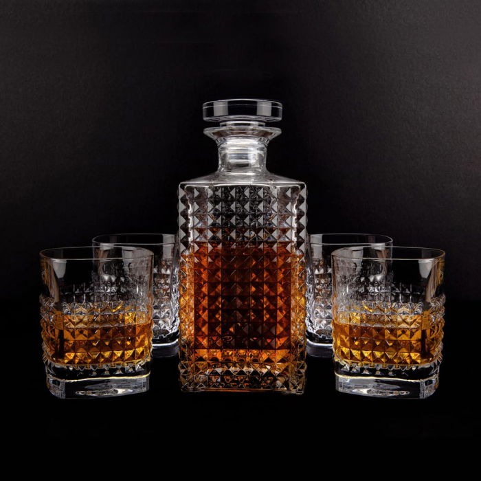 Set cadou decantor Whiskey Sticla cu 4 pahare Elixir [1]