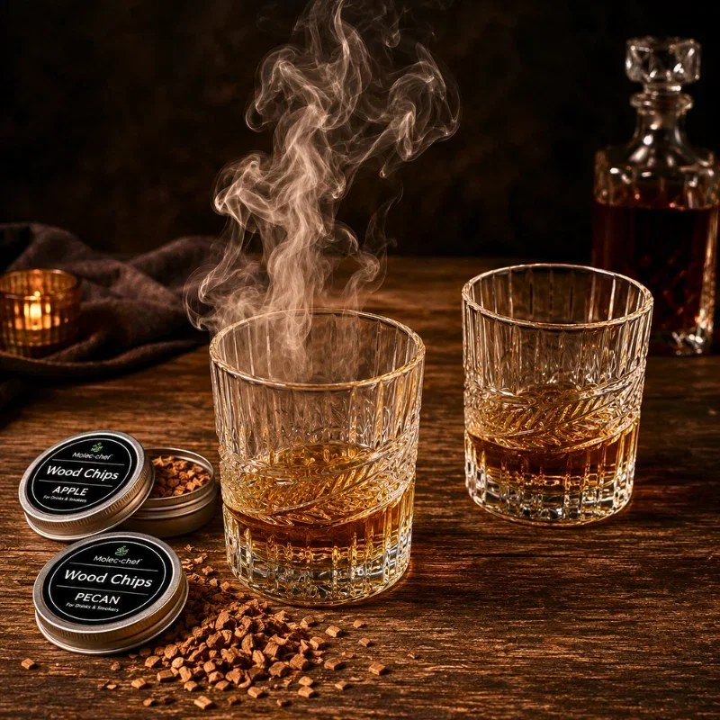 Set cadou Deluxe Drinks Smoker + 2 Pahare whiskey Classical [2]