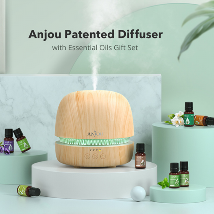 Set cadou Difuzor aromaterapie cu 8 uleiuri esentiale pure [2]